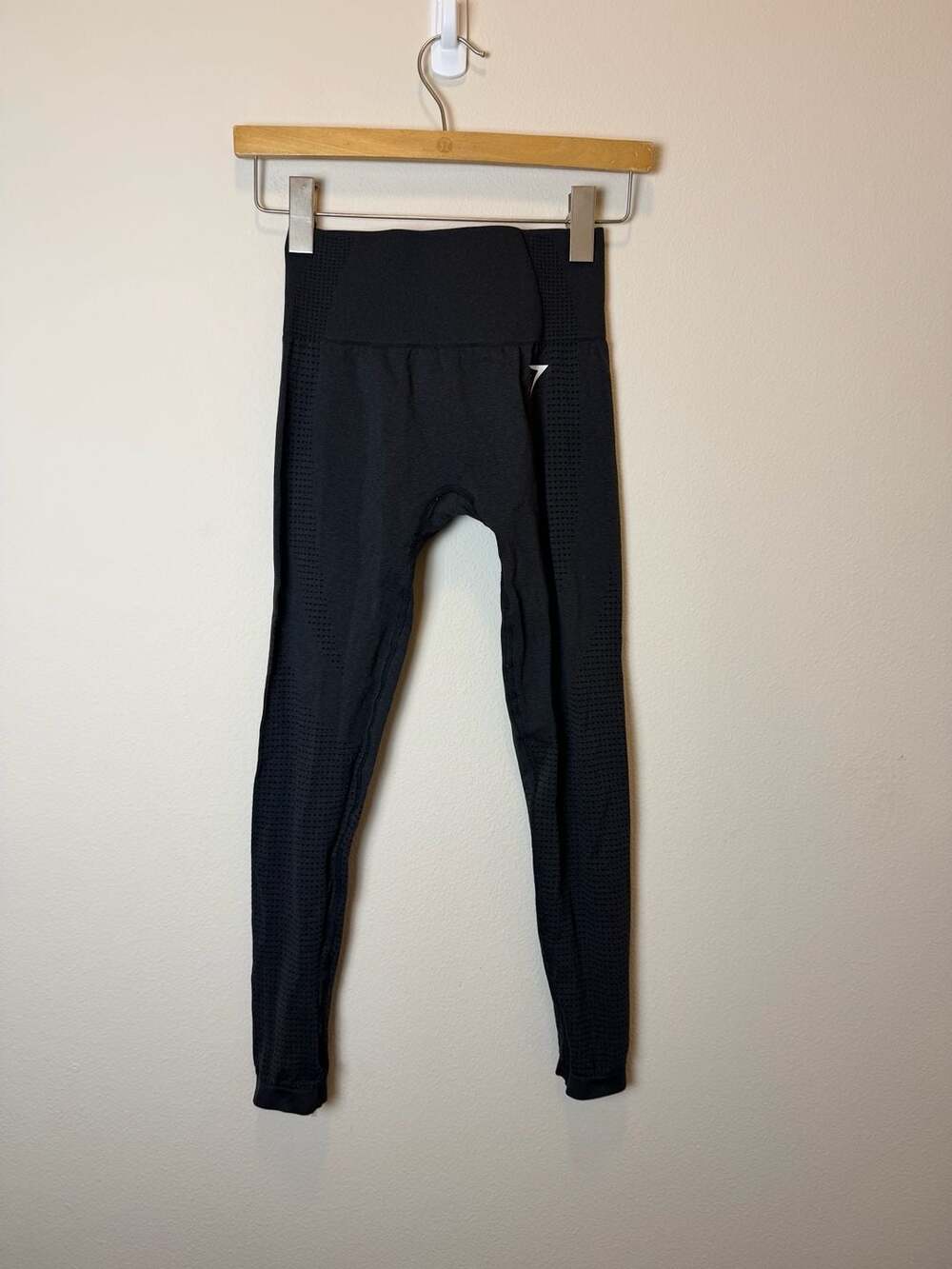 Gymshark Vital Seamless Leggings Black Marl Size S